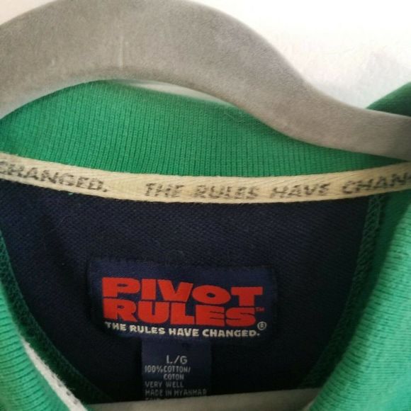 Golf Tour Large green Stripe L mens Polo Shirt Top - Picture 3 of 9